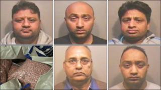 gang jailed drugs luton bedford family ecstasy cannabis involved quantities heroin importing heard caption court were men
