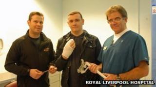 Mark Tasker, Scott Butler and Dr Lawrence Jaffey