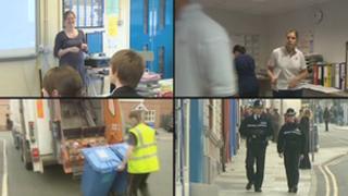 Montage of council services