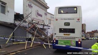 Scaffolding collapse in Dudley