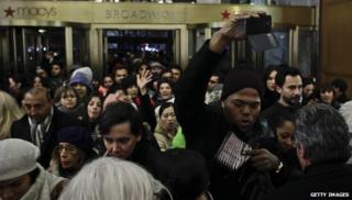 Consumers storming Macy's