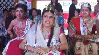 Nennu Kewlani (centre) Gopika Anand (right) and Divya Arora were the winners of the first Miss Wheelchair India contest