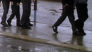 children walking
