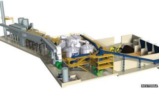 Architect impression of plant