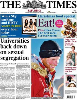 Times front page 14/12/13