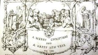 Victorian Christmas card