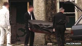 Kevin Conway's body removed by undertakers