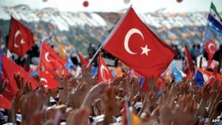 Митинг в Стамбуле премьер-министра Турции Реджепа Тайипа Эрдогана, 16 июня