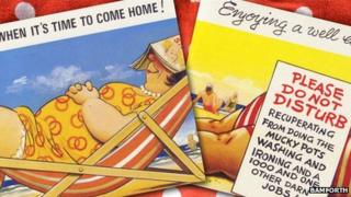 Seaside postcards published by Bamforth