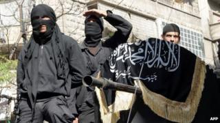 Members of the al-Nusra Front in Aleppo in October 2013