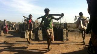 India brick kiln workers