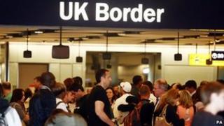 UK Border control queues