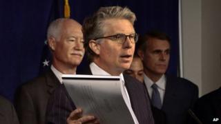 Manhattan District Attorney Cyrus Vance addressed a news conference in New York on 9 July 2013
