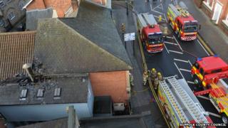 Fire at the Townhouse, Ipswich