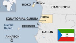 Map of Equatorial Guinea