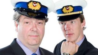 Roger Allam and Benedict Cumberbatch in Cabin Pressure