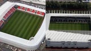 Parc y Scarlets a Stadiwm Liberty