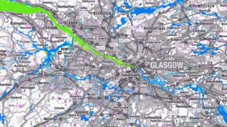 Flood map