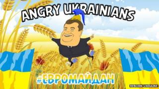Screenshot from the "Angry Ukrainians" game