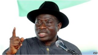 Nigeria's President Goodluck Jonathan (file photo)