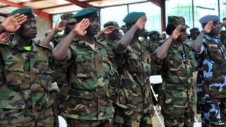 Ugandan troops - September 2013