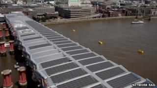 Blackfriars station solar panels