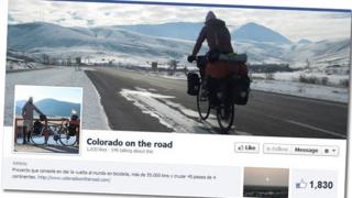 Image grab of Javier Colorado's Facebook page