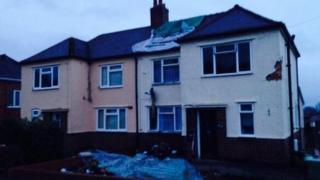House in Oakfield Road hit by lightning