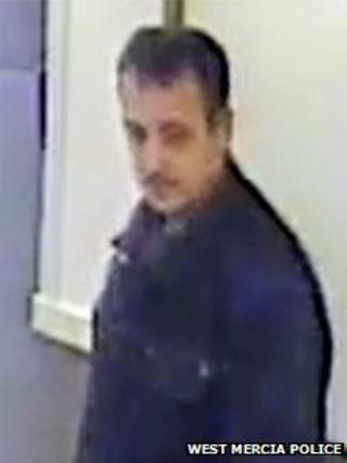 CCTV image of a man killed by a lorry on the M42