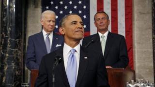 Barack Obama giving a speech