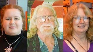 (L to R) Corrin Baker, Archie McKelvie and Pauline Barker