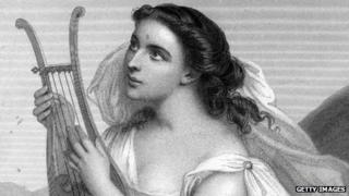 An image of Sappho published in 1883