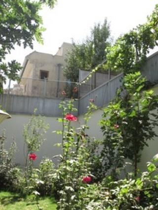 Garden with security walls