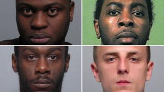 Gibril Seray-Wurie (top left), Malachi Cavalho (top right), Daniel Smith (bottom left) and Ricky Greenwood (bottom right)