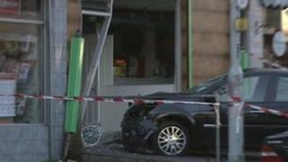Car crash in north Belfast