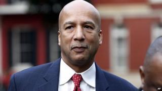 Former New Orleans Mayor Ray Nagin arrives at the Hale Boggs Federal Building in New Orleans, 27 January 2014