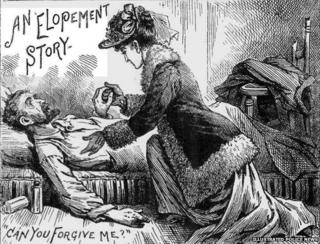 Illustration of woman asking "Can you forgive me?"