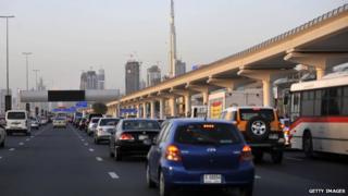 Traffic in Dubai