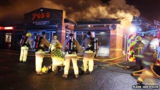 Fire at restaurant