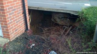 Sinkhole in Hemel Hempstead