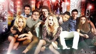 Some of the cast of Channel 4's Hollyoaks