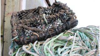 Damaged lobster pot
