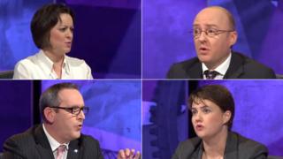Jenny Marra, Patrick Harvie, Stewart Hosie and Ruth Davidson