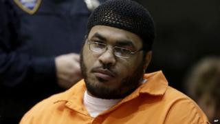 Jose Pimentel appears in a courtroom in New York 19 February 2014