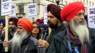 Sikh protest at Downing Street