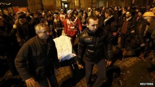 Ukrainian protesters