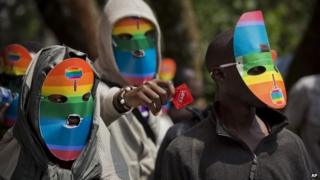 Kenyan protesters against Uganda's Anti-Homosexuality Bill