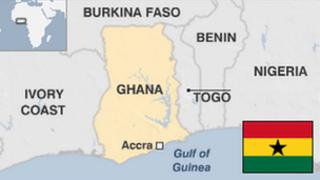 Map of Ghana
