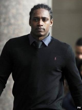 Nile Ranger leaving Newcastle Crown Court