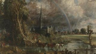 Salisbury Cathedral from the Meadows (1831)